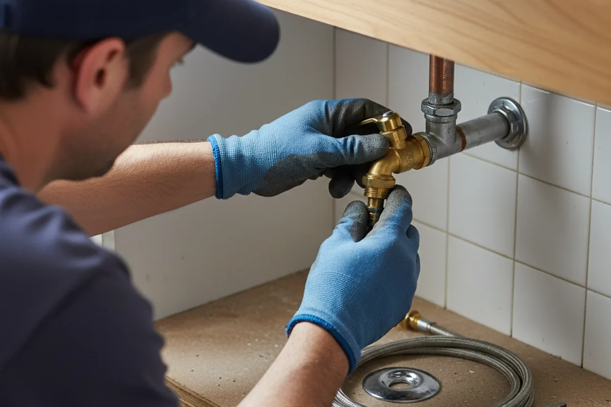 Shutoff valve and fitting work during Faucet and Fixture Repair in Eutaw